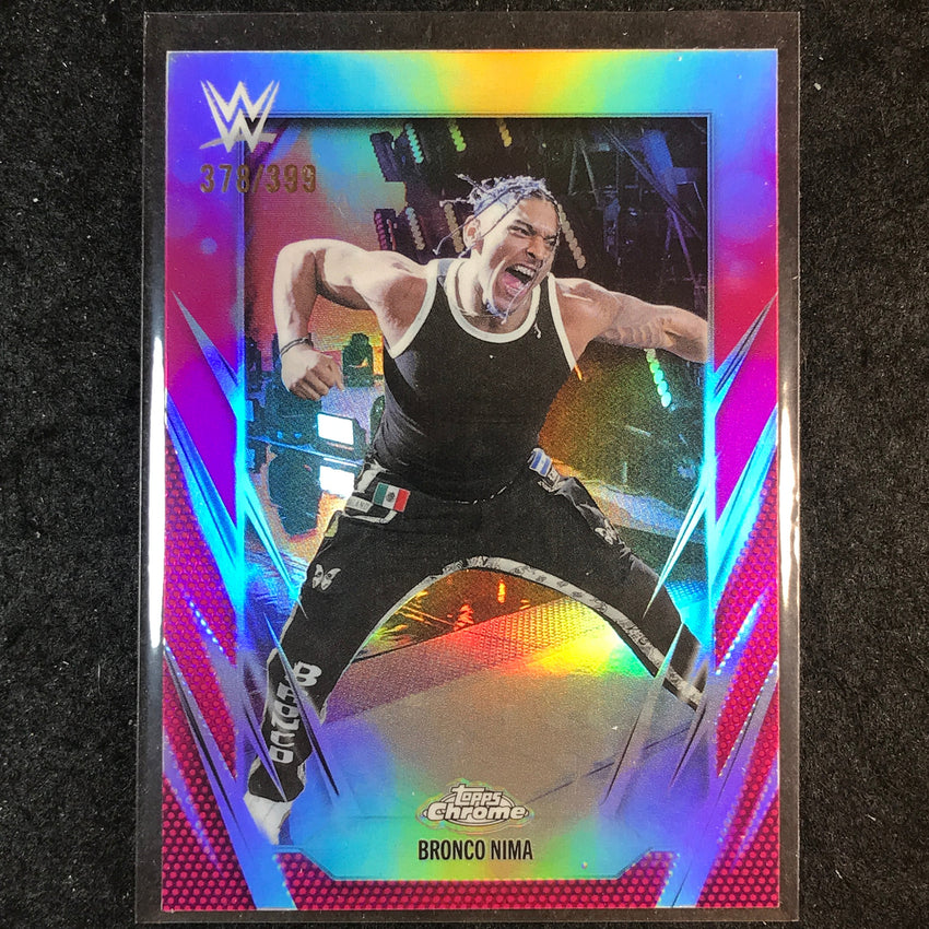 2026 Topps Chrome WWE BRONCO NIMA Base Magenta /399 #103