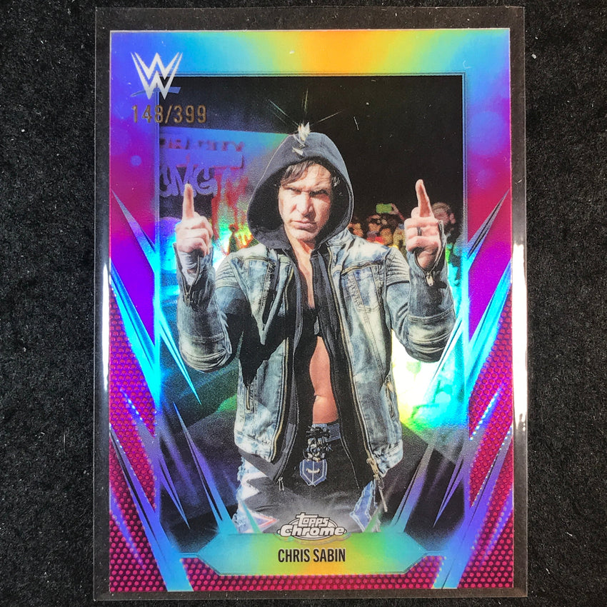 2026 Topps Chrome WWE CHRIS SABIN Base Magenta /399 #124