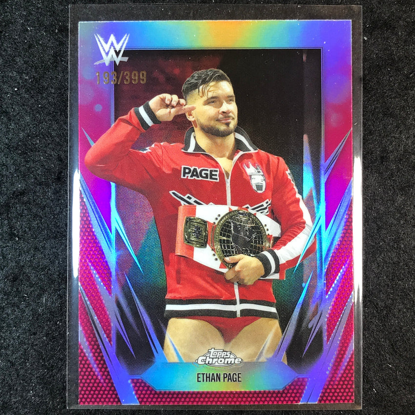 2026 Topps Chrome WWE ETHAN PAGE Base Magenta /399 #133