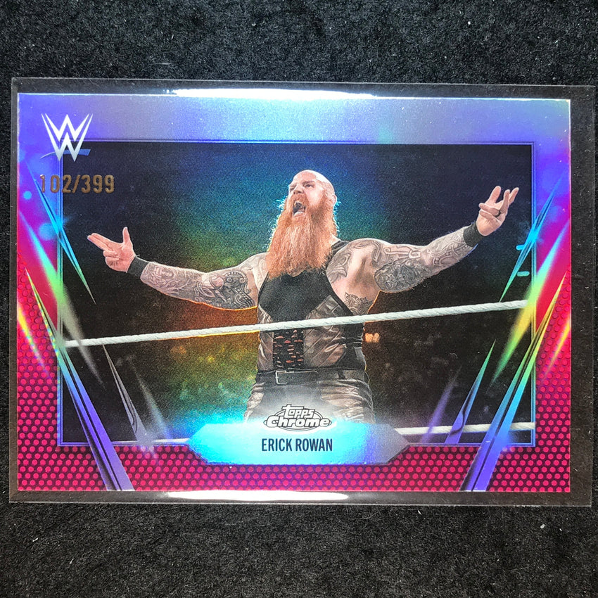 2026 Topps Chrome WWE ERICK ROWAN Base Magenta /399 #145