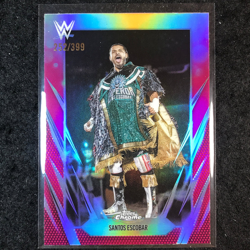 2026 Topps Chrome WWE SANTOS ESCOBAR Base Magenta /399 #164