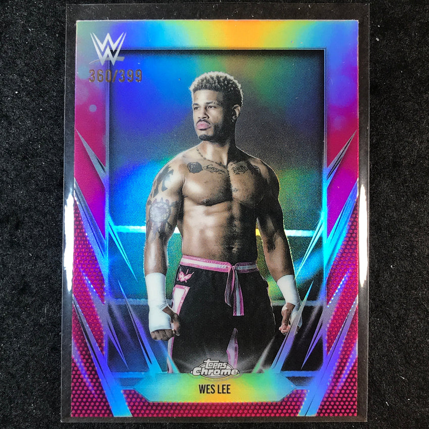 2026 Topps Chrome WWE WES LEE Base Magenta /399 #180