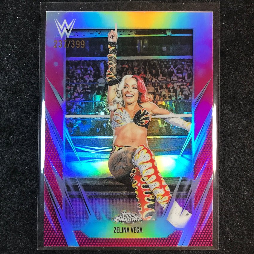 2026 Topps Chrome WWE ZELINA VEGA Base Magenta /399 #189