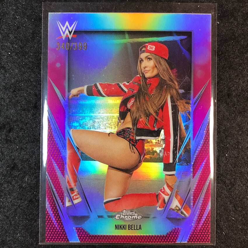 2026 Topps Chrome WWE NIKKI BELLA Base Magenta /399 #194