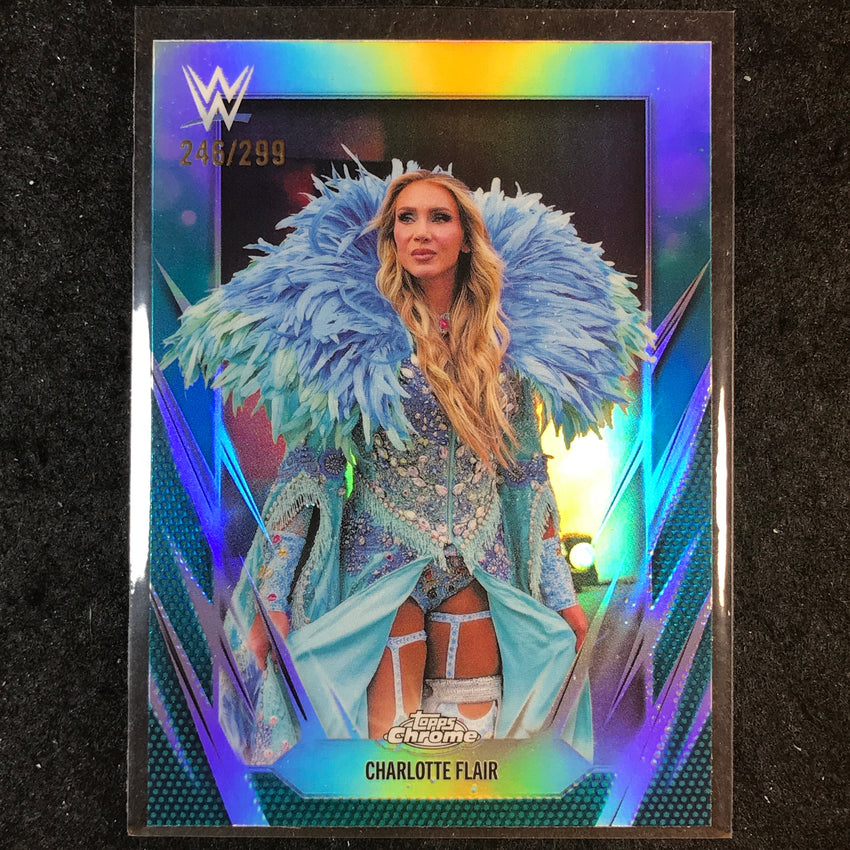 2026 Topps Chrome WWE CHARLOTTE FLAIR Base Teal /299 #89