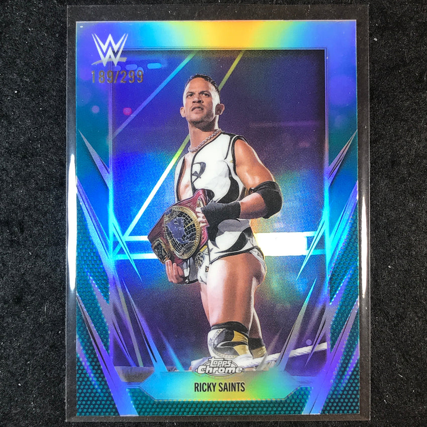 2026 Topps Chrome WWE RICKY SAINTS Base Teal /299 #94