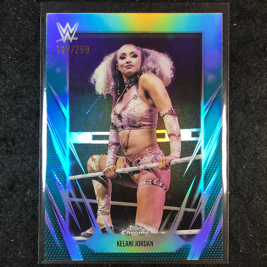 2026 Topps Chrome WWE KELANI JORDAN Base Teal /299 #95