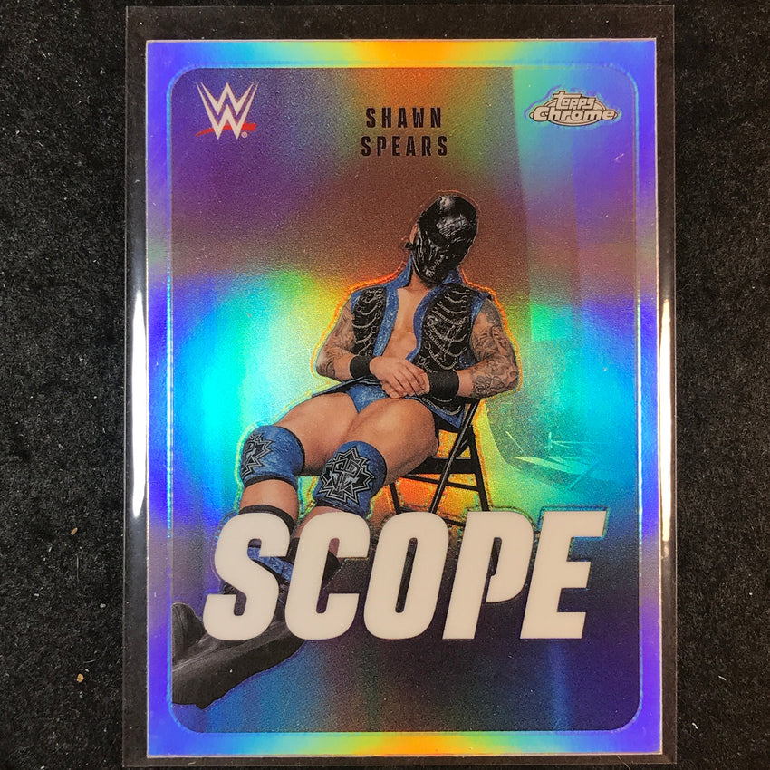 2026 Topps Chrome WWE SHAWN SPEARS Scope Refractor #SCO-35
