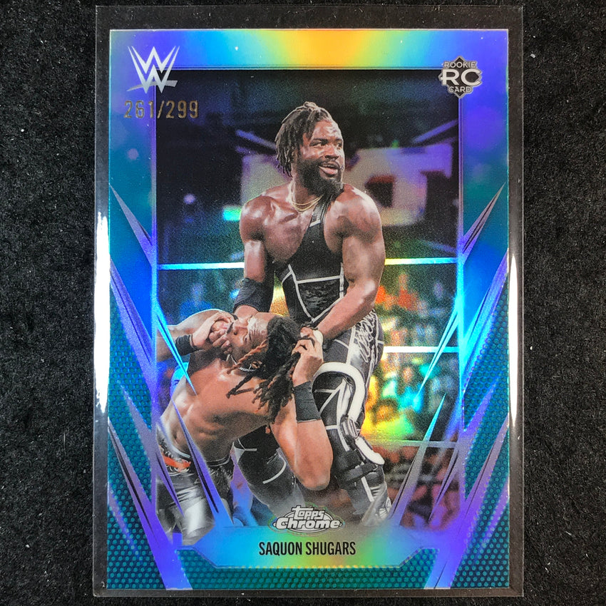 2026 Topps Chrome WWE SAQUON SHUGARS Rookie Base Teal /299 #154