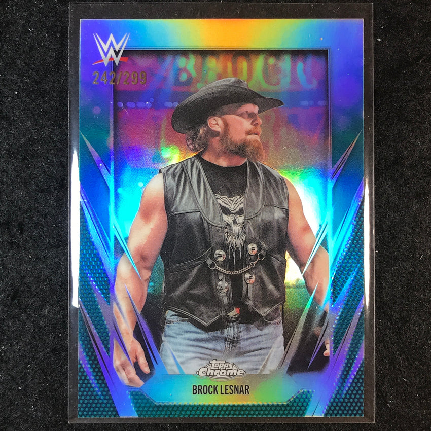 2026 Topps Chrome WWE BROCK LESNAR Base Teal /299 #168