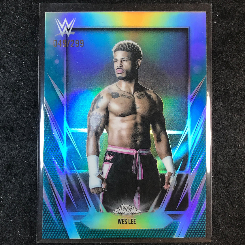 2026 Topps Chrome WWE WES LEE Base Teal /299 #180