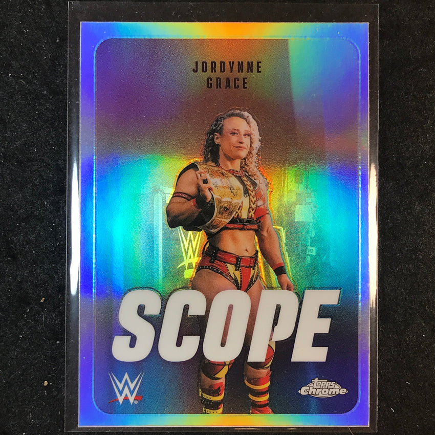 2026 Topps Chrome WWE JORDYNNE GRACE Scope Refractor #SCO-37