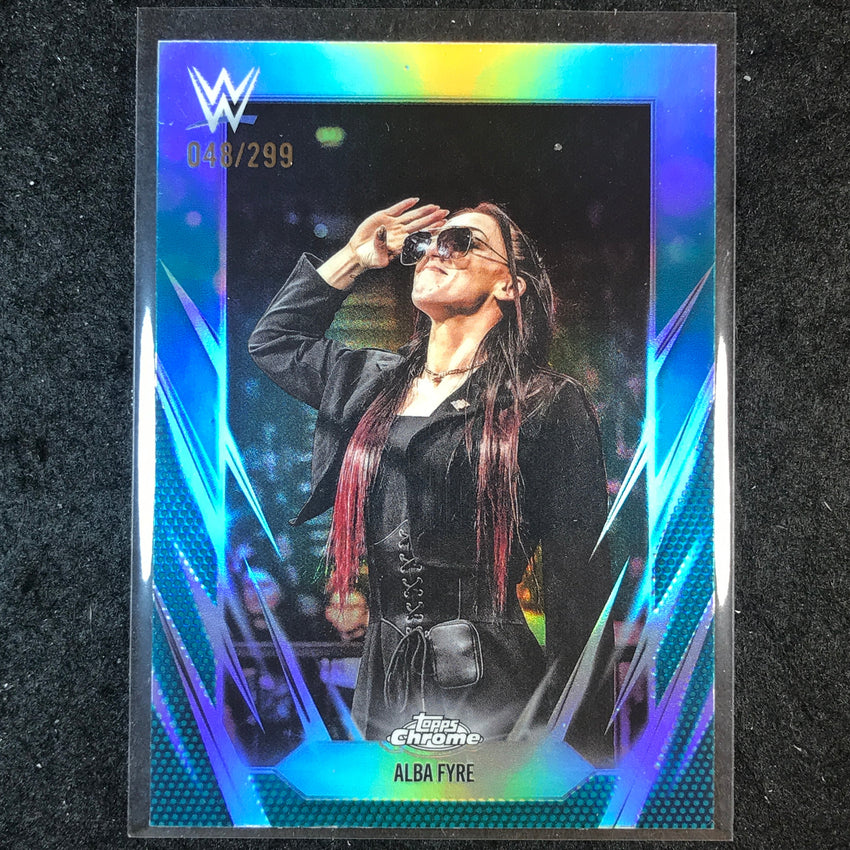 2026 Topps Chrome WWE ALBA FYRE Base Teal /299 #184