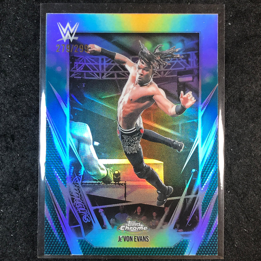 2026 Topps Chrome WWE JE'VON EVANS Base Teal /299 #186