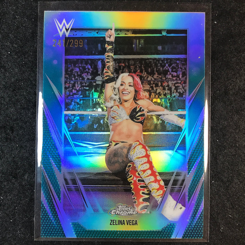 2026 Topps Chrome WWE ZELINA VEGA Base Teal /299 #189