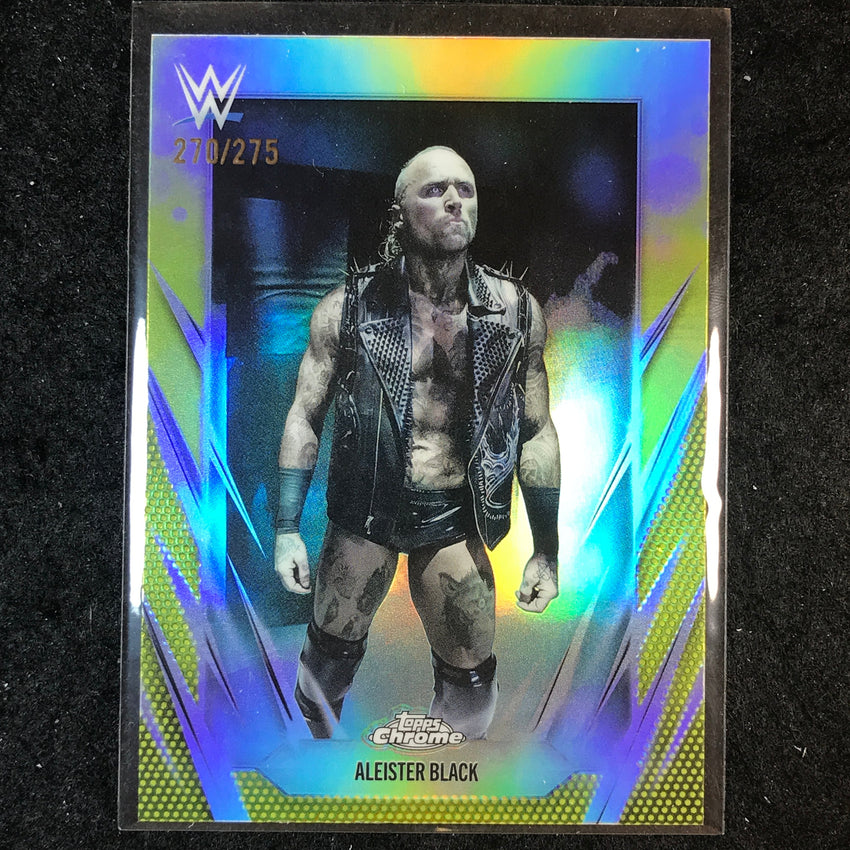 2026 Topps Chrome WWE ALEISTER BLACK Base Yellow /275 #28