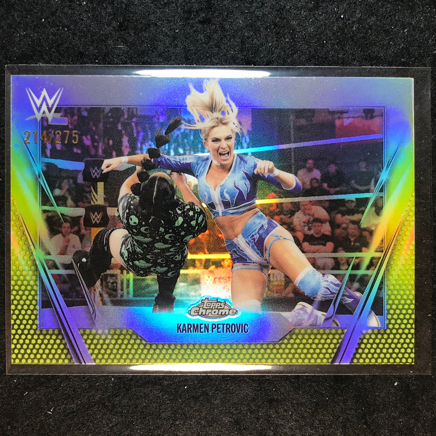 2026 Topps Chrome WWE KARMEN PETROVIC Base Yellow /275 #54