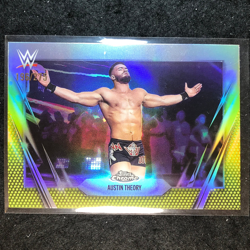 2026 Topps Chrome WWE AUSTIN THEORY Base Yellow /275 #77