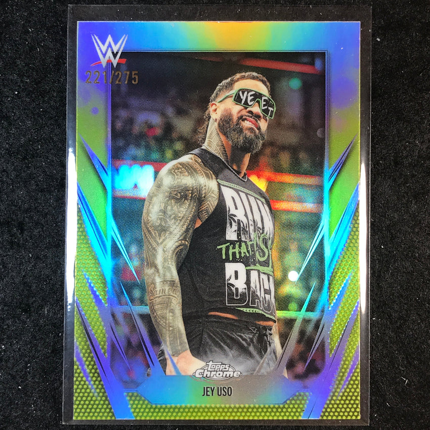 2026 Topps Chrome WWE JEY USO Base Yellow /275 #83