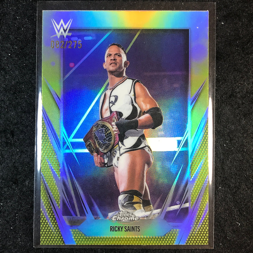 2026 Topps Chrome WWE RICKY SAINTS Base Yellow /275 #94