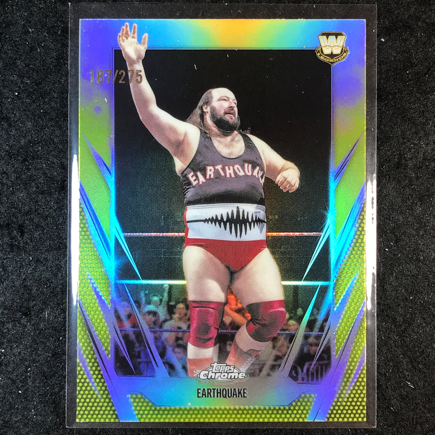 2026 Topps Chrome WWE EARTHQUAKE Base Yellow /275 #106
