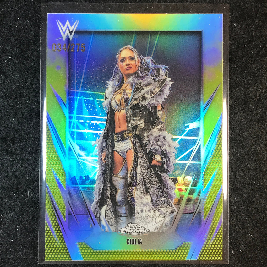 2026 Topps Chrome WWE GIULIA Base Yellow /275 #169