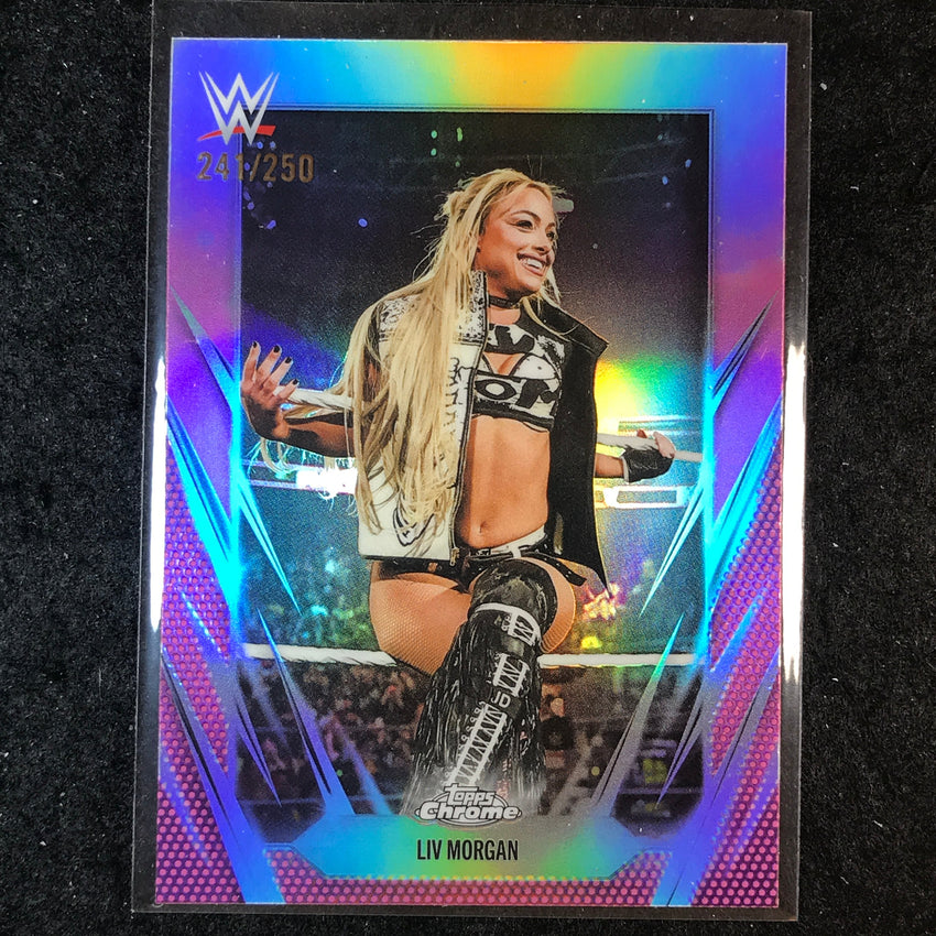 2026 Topps Chrome WWE LIV MORGAN Base Pink /250 #17