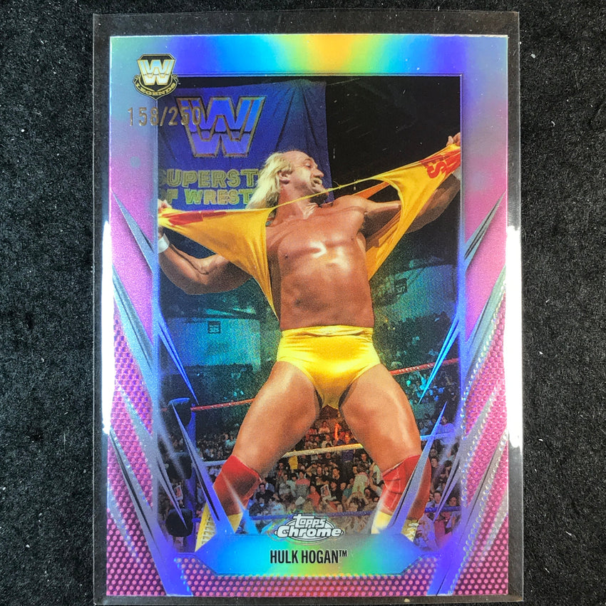 2026 Topps Chrome WWE HULK HOGAN Base Pink /250 #25