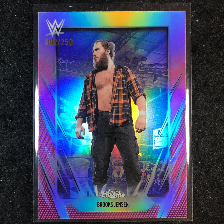 2026 Topps Chrome WWE BROOKS JENSEN Base Pink /250 #104