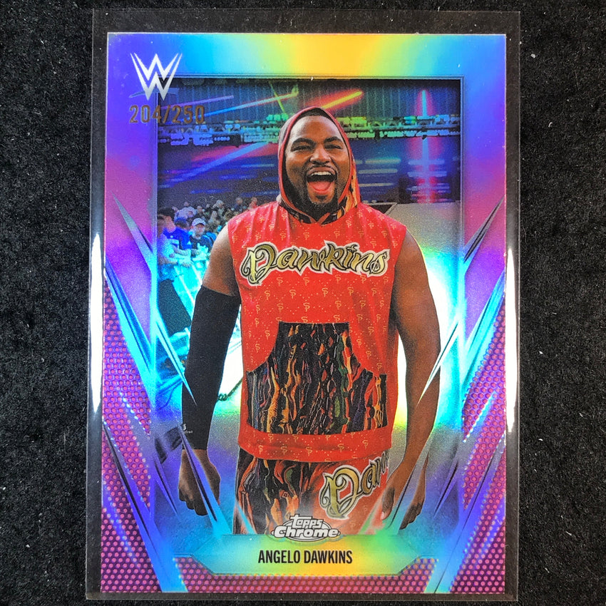 2026 Topps Chrome WWE ANGELO DAWKINS Base Pink /250 #108