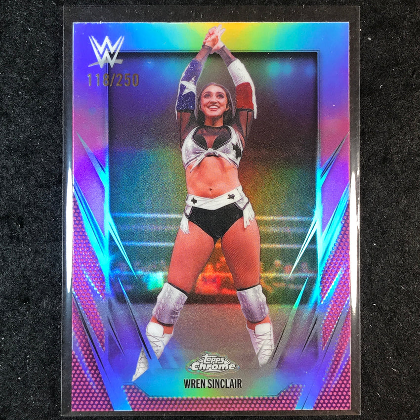 2026 Topps Chrome WWE WREN SINCLAIR Base Pink /250 #134