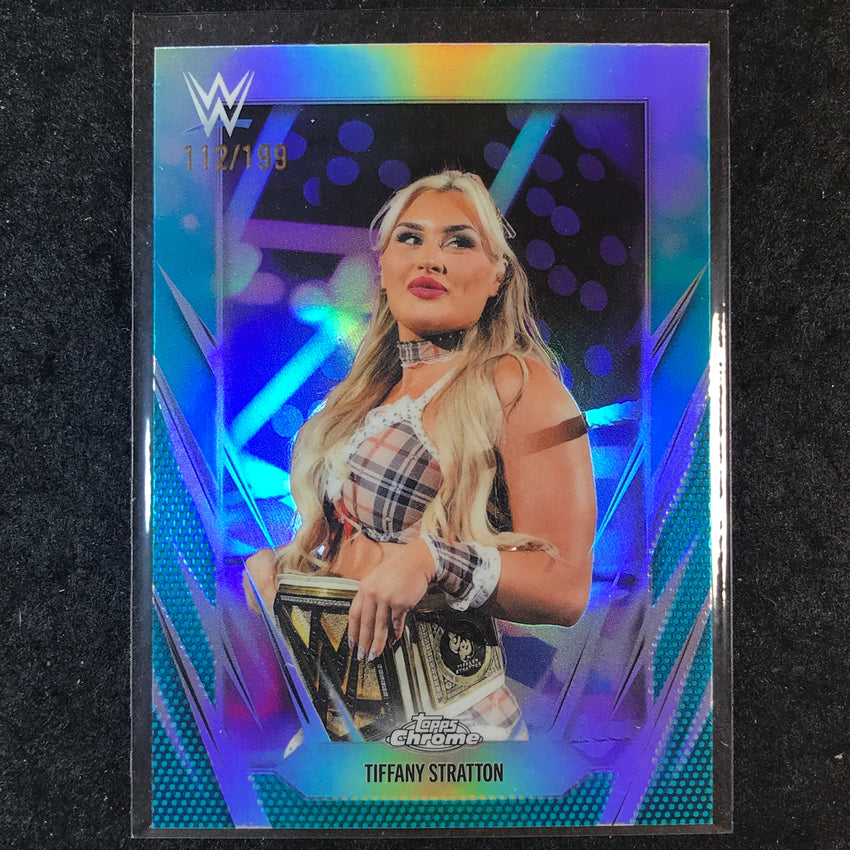 2026 Topps Chrome WWE TIFFANY STRATTON Base Aqua /199 #29