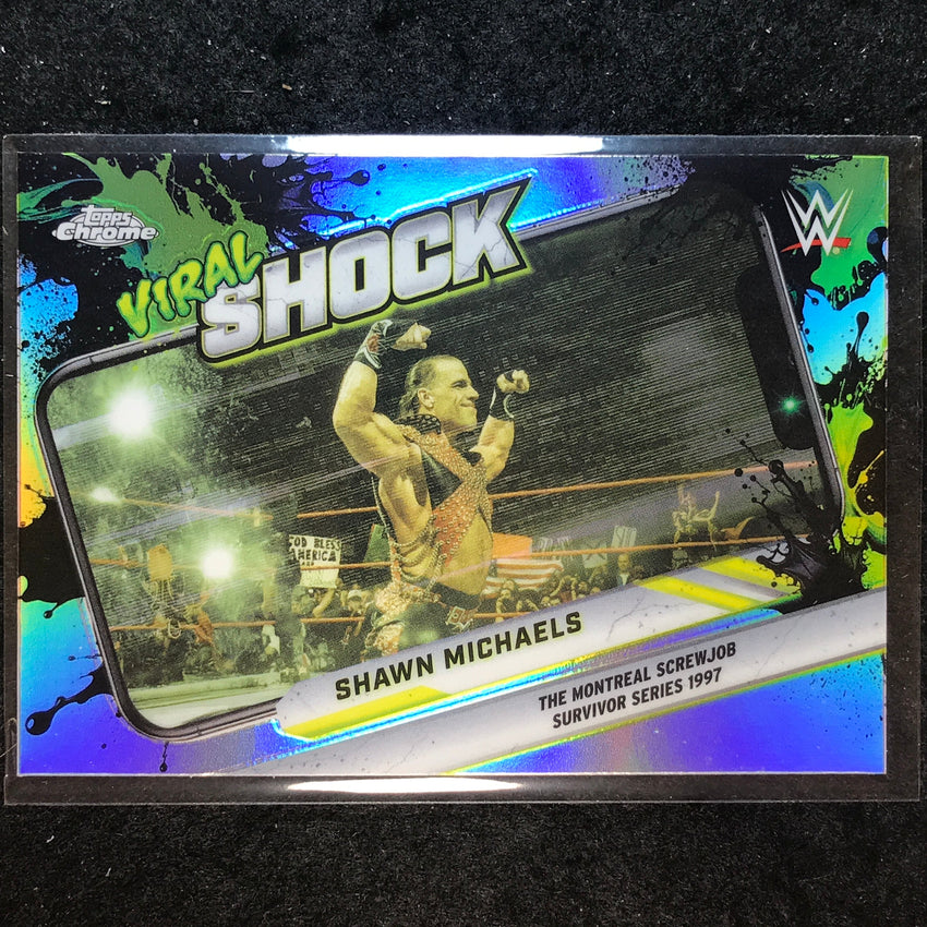 2026 Topps Chrome WWE SHAWN MICHAELS Viral Shock Refractor #VIR-8