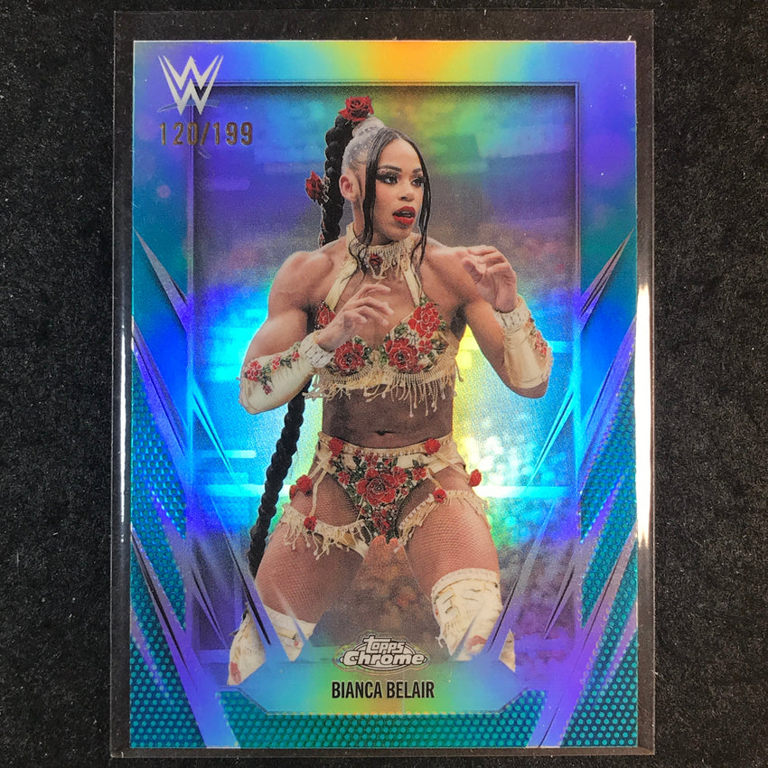 2026 Topps Chrome WWE BIANCA BELAIR Base Aqua /199 #33
