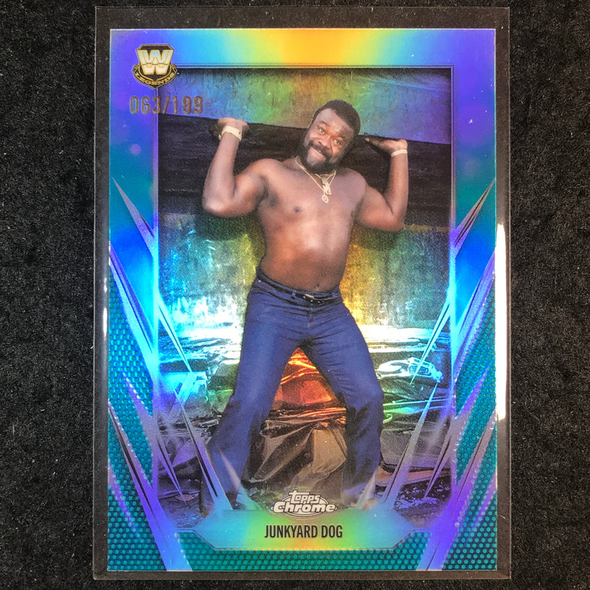 2026 Topps Chrome WWE JUNKYARD DOG Base Aqua /199 #102