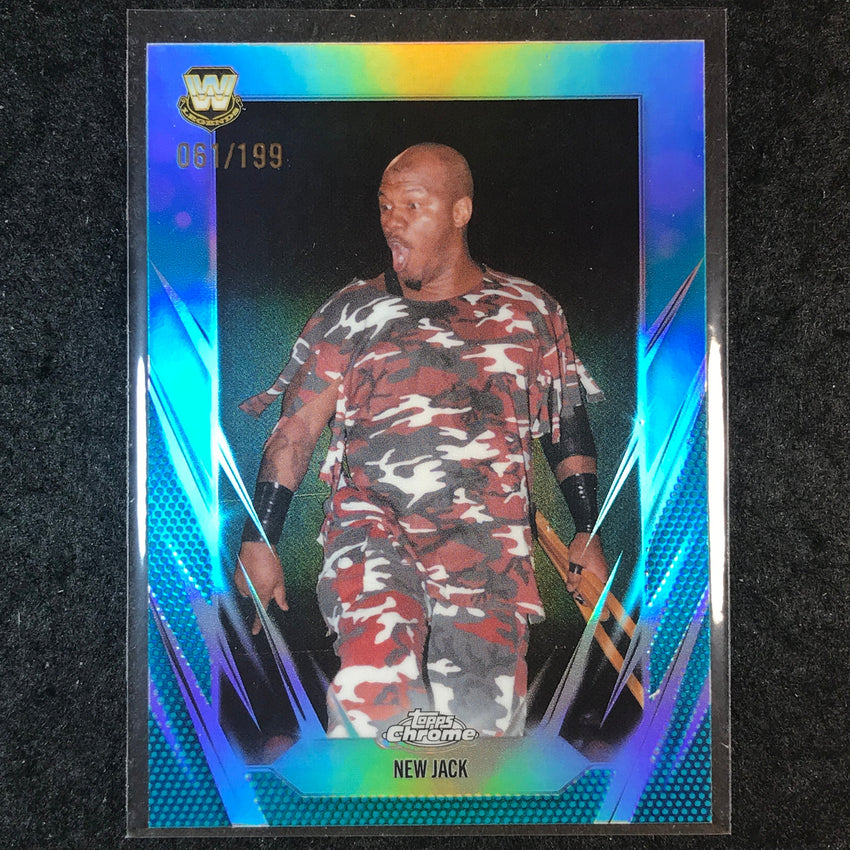 2026 Topps Chrome WWE NEW JACK Base Aqua /199 #110