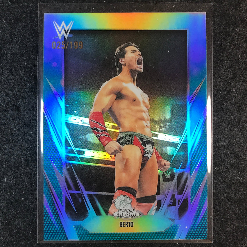 2026 Topps Chrome WWE BERTO Base Aqua /199 #122
