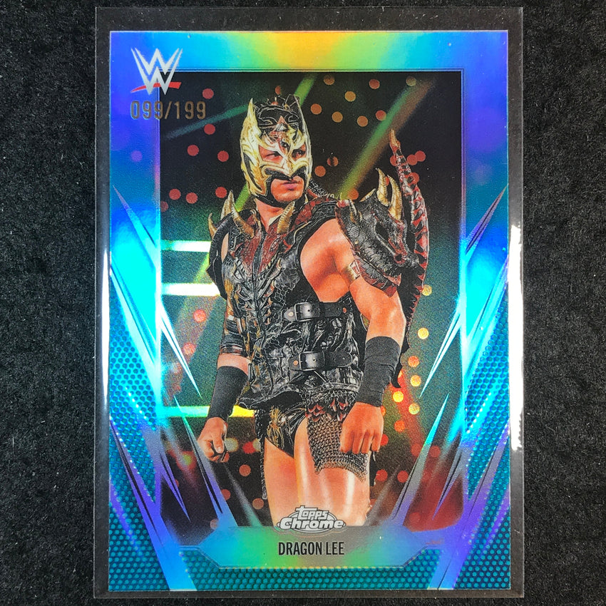 2026 Topps Chrome WWE DRAGON LEE Base Aqua /199 #155