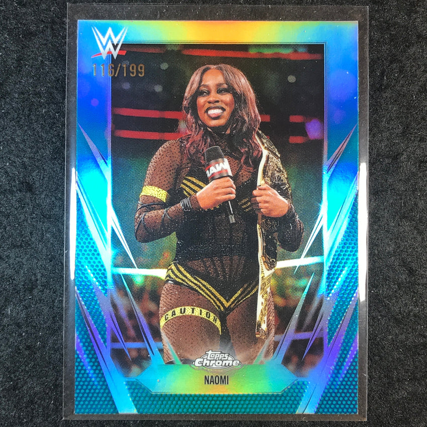 2026 Topps Chrome WWE NAOMI Base Aqua /199 #156