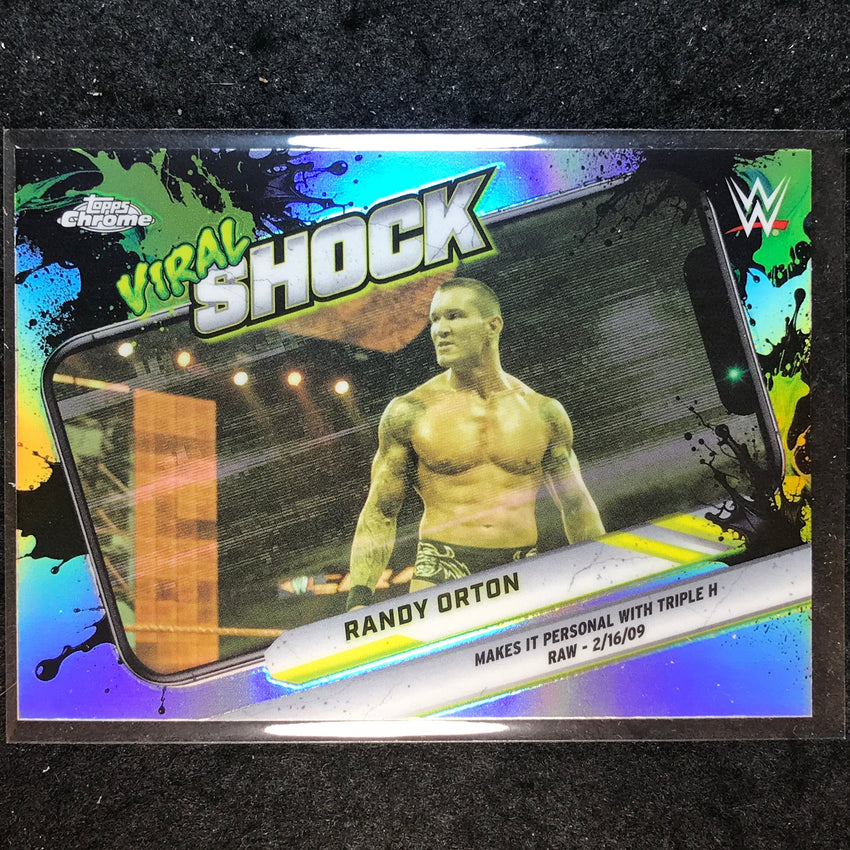 2026 Topps Chrome WWE RANDY ORTON Viral Shock Refractor #VIR-10