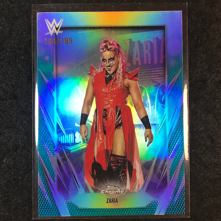 2026 Topps Chrome WWE ZARIA Base Aqua /199 #158