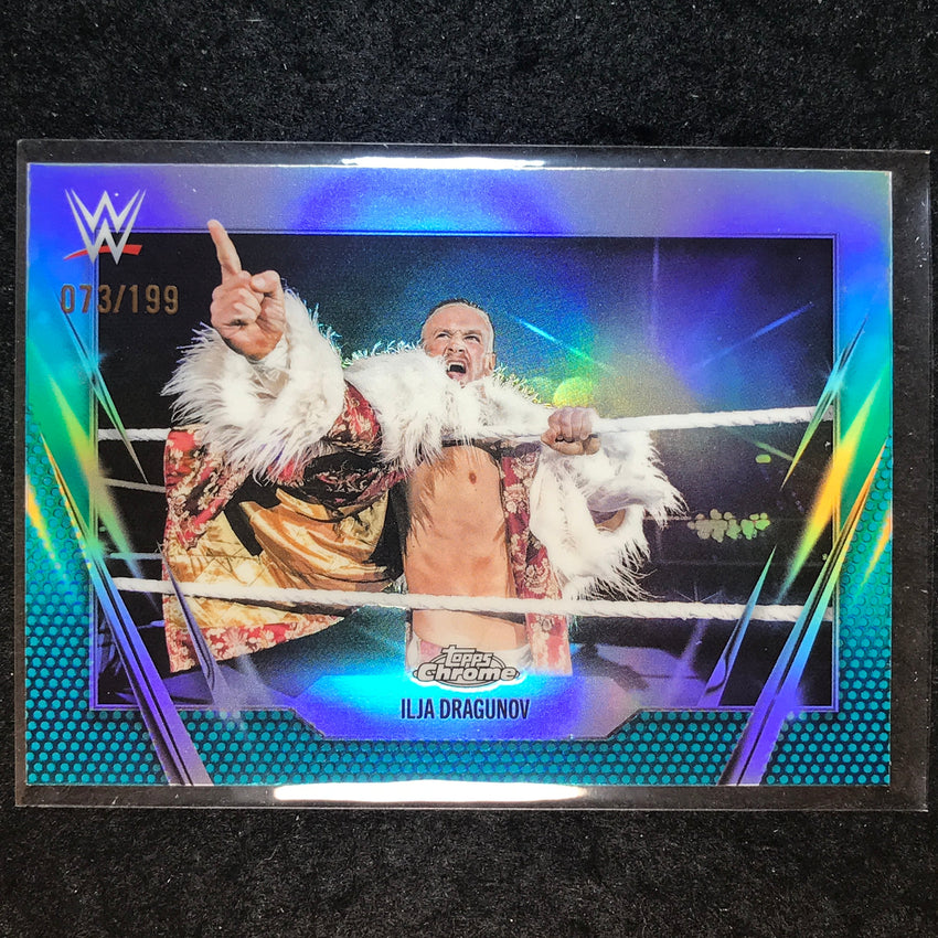 2026 Topps Chrome WWE ILJA DRAGUNOV Base Aqua /199 #173