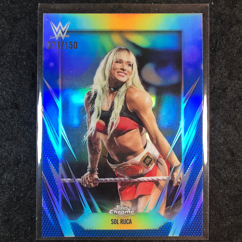 2026 Topps Chrome WWE SOL RUCA Base Blue 71/150 #34