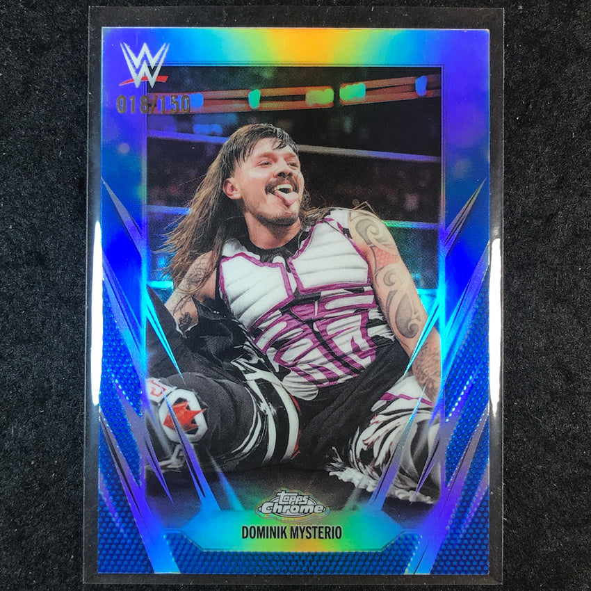 2026 Topps Chrome WWE DOMINIK MYSTERIO Base Blue 18/150 #73