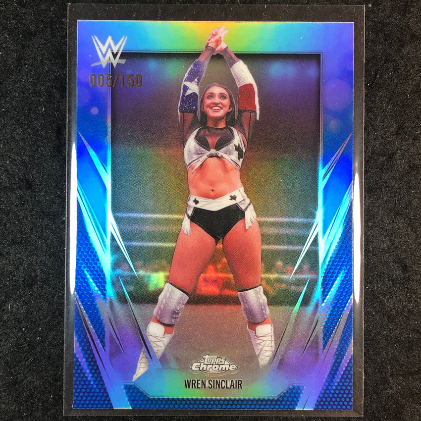 2026 Topps Chrome WWE WREN SINCLAIR Base Blue 5/150 #134