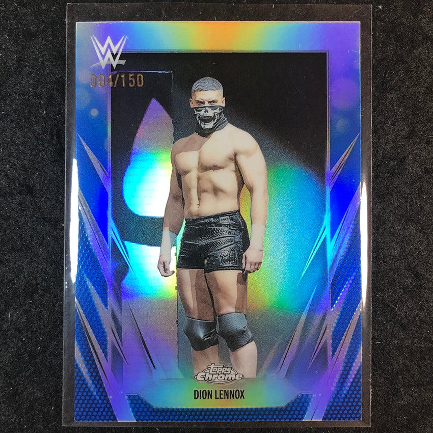 2026 Topps Chrome WWE DION LENNOX Base Blue 4/150 #160