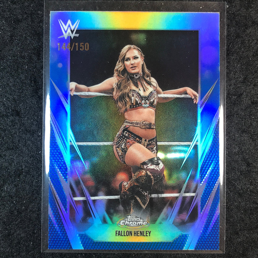 2026 Topps Chrome WWE FALLON HENLEY Base Blue 144/150 #165