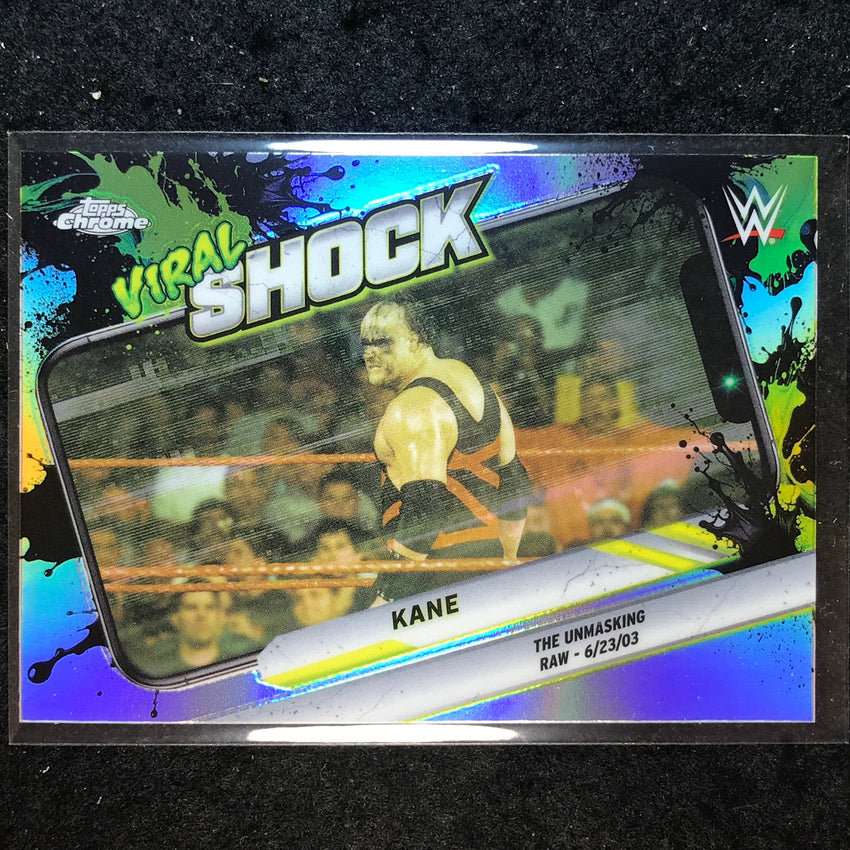 2026 Topps Chrome WWE KANE Viral Shock Refractor #VIR-14