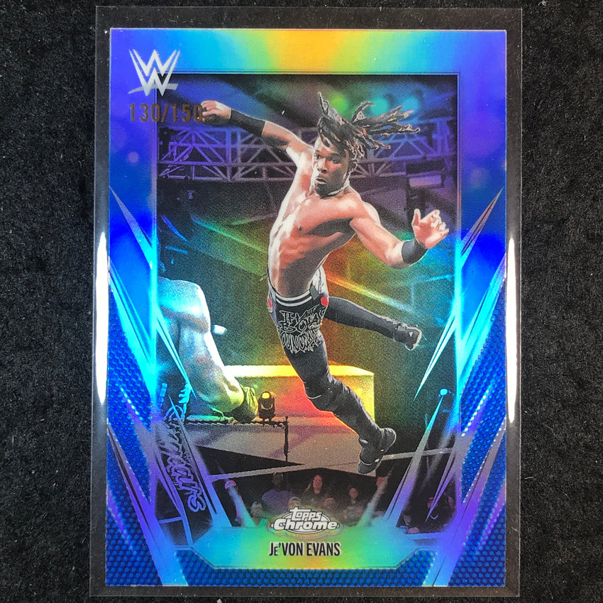 2026 Topps Chrome WWE JE'VON EVANS Base Blue 130/150 #186