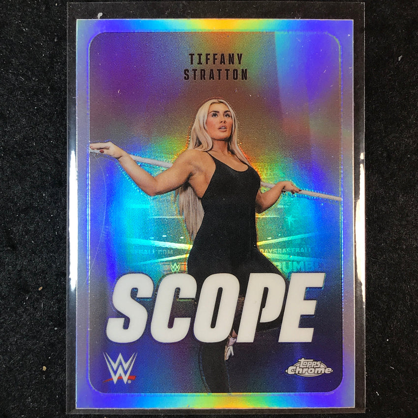 2026 Topps Chrome WWE TIFFANY STRATTON Scope Refractor #SCO-2